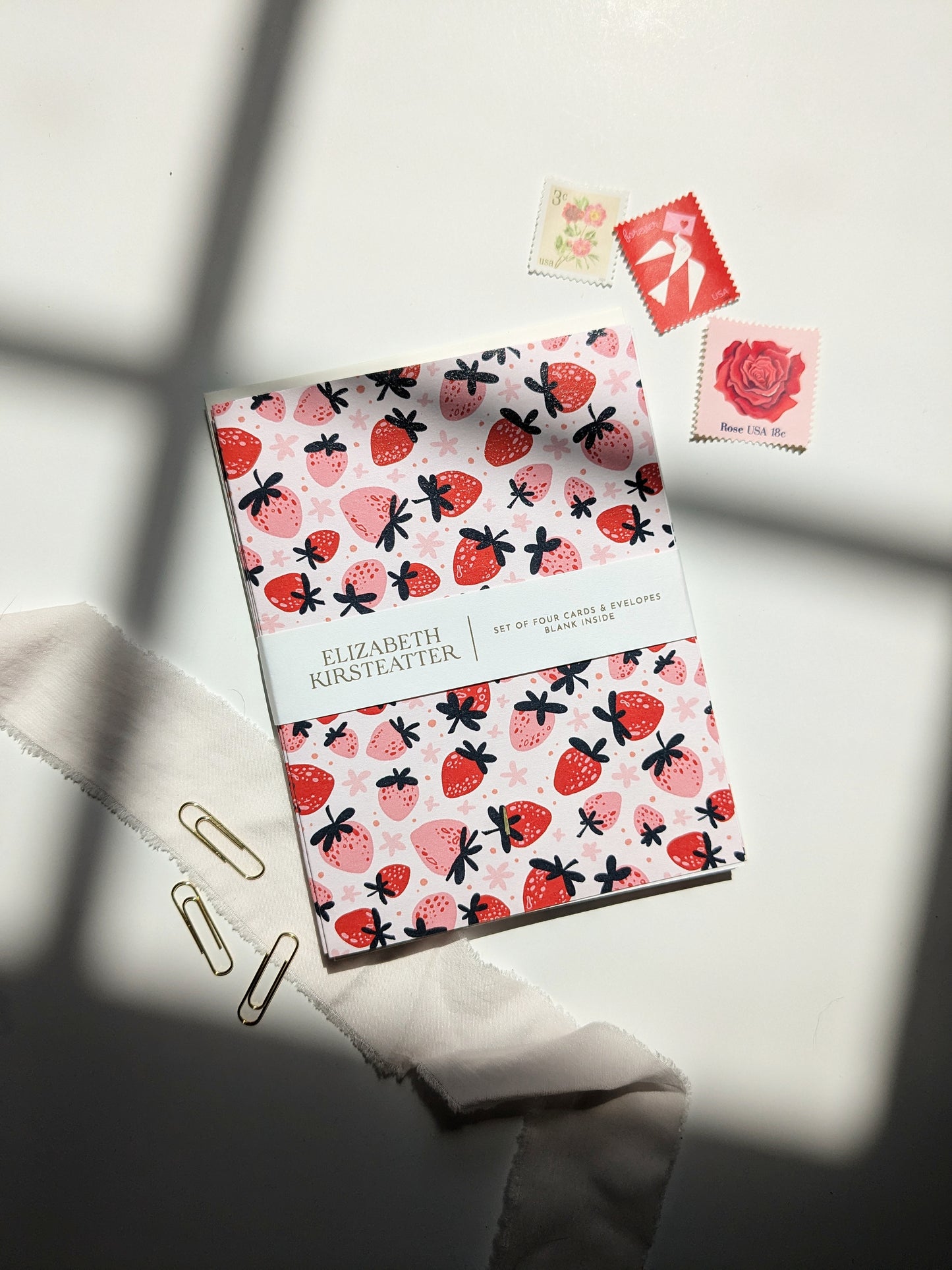 Strawberries | Set of Four Notecards