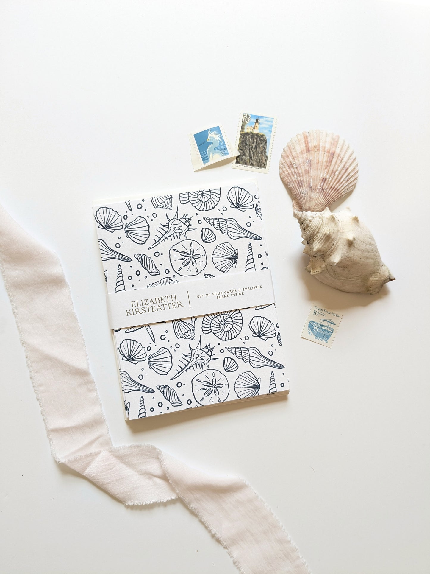 Sea Shells | Set of Four Notecards