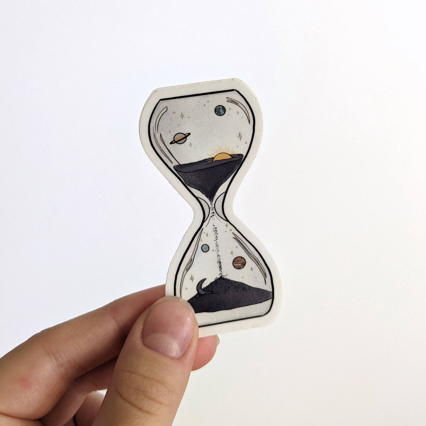 Space and Time Vinyl Sticker