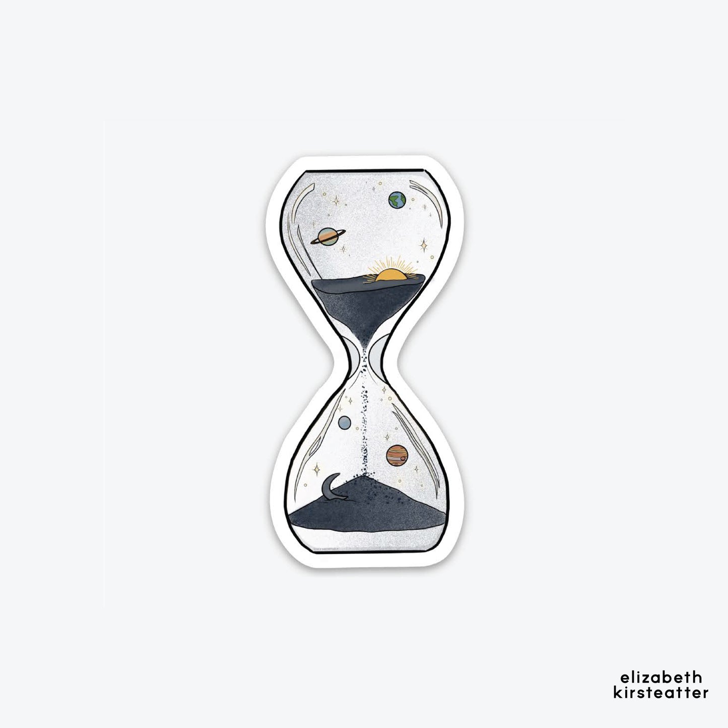 Space and Time Vinyl Sticker