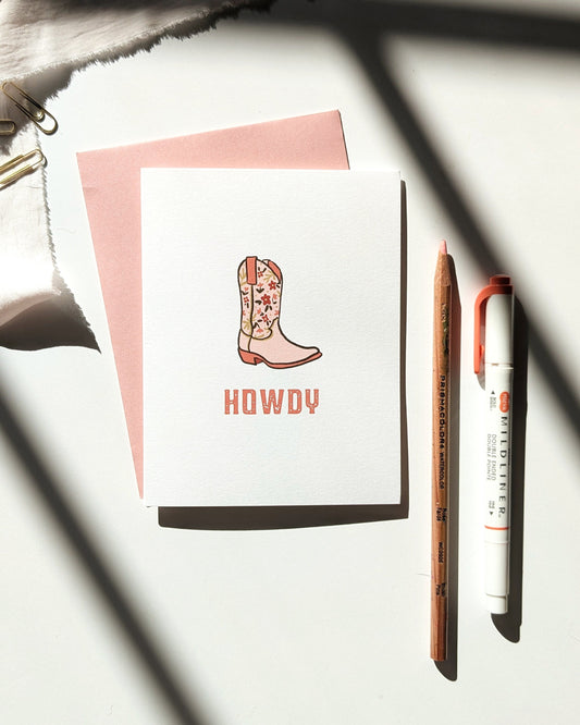 Howdy - Any Occasion Greeting Card