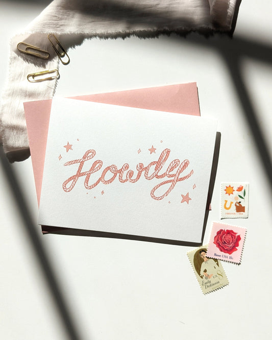 Howdy - Any Occasion Greeting Card
