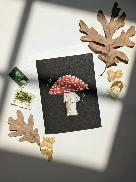 Amanita Mushroom - Any Occasion Greeting Card