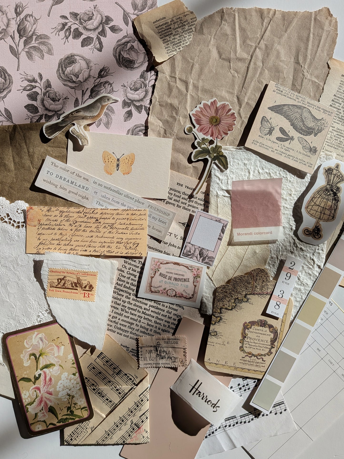 "La Vie En Rose" Ephemera Bundle