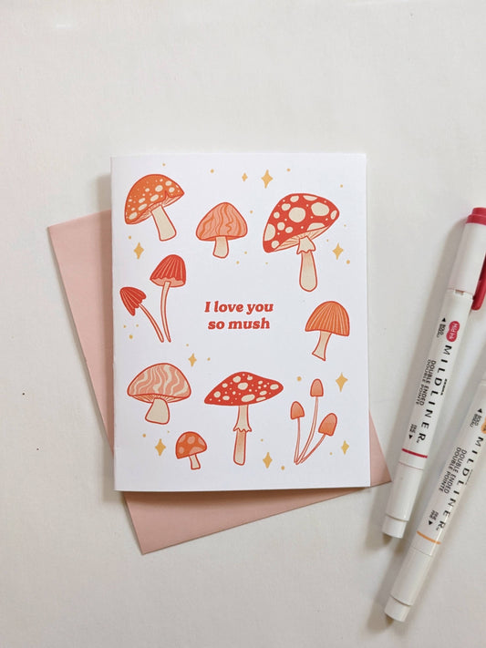 I Love You So Mush | Single Greeting Card