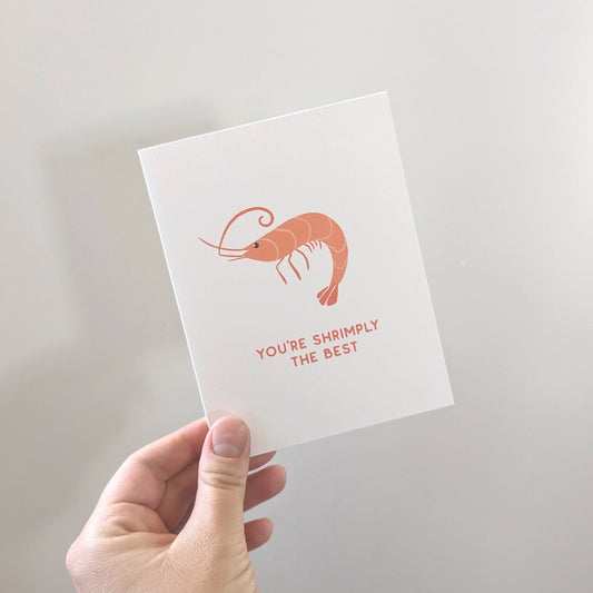 You're Shrimply The Best | Four Pack of Greeting Cards
