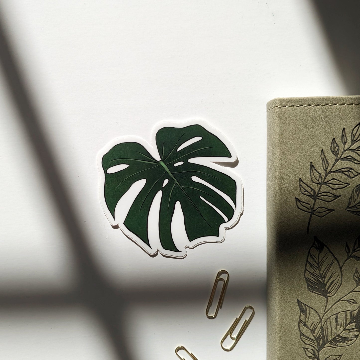 Monstera Leaf Vinyl Sticker