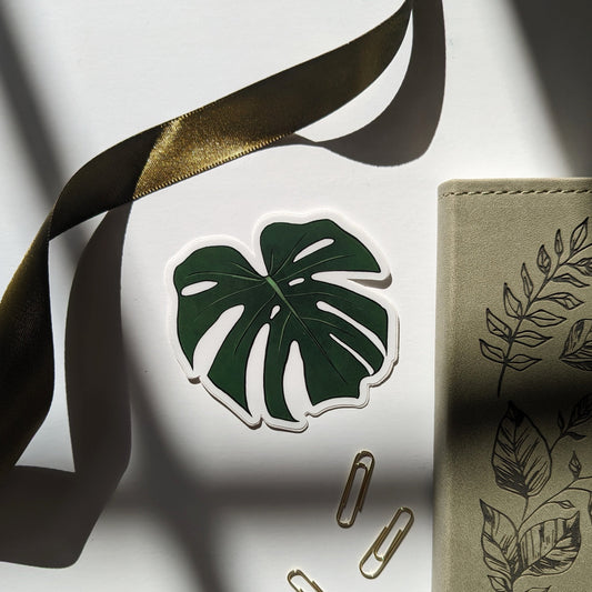 Monstera Leaf Vinyl Sticker