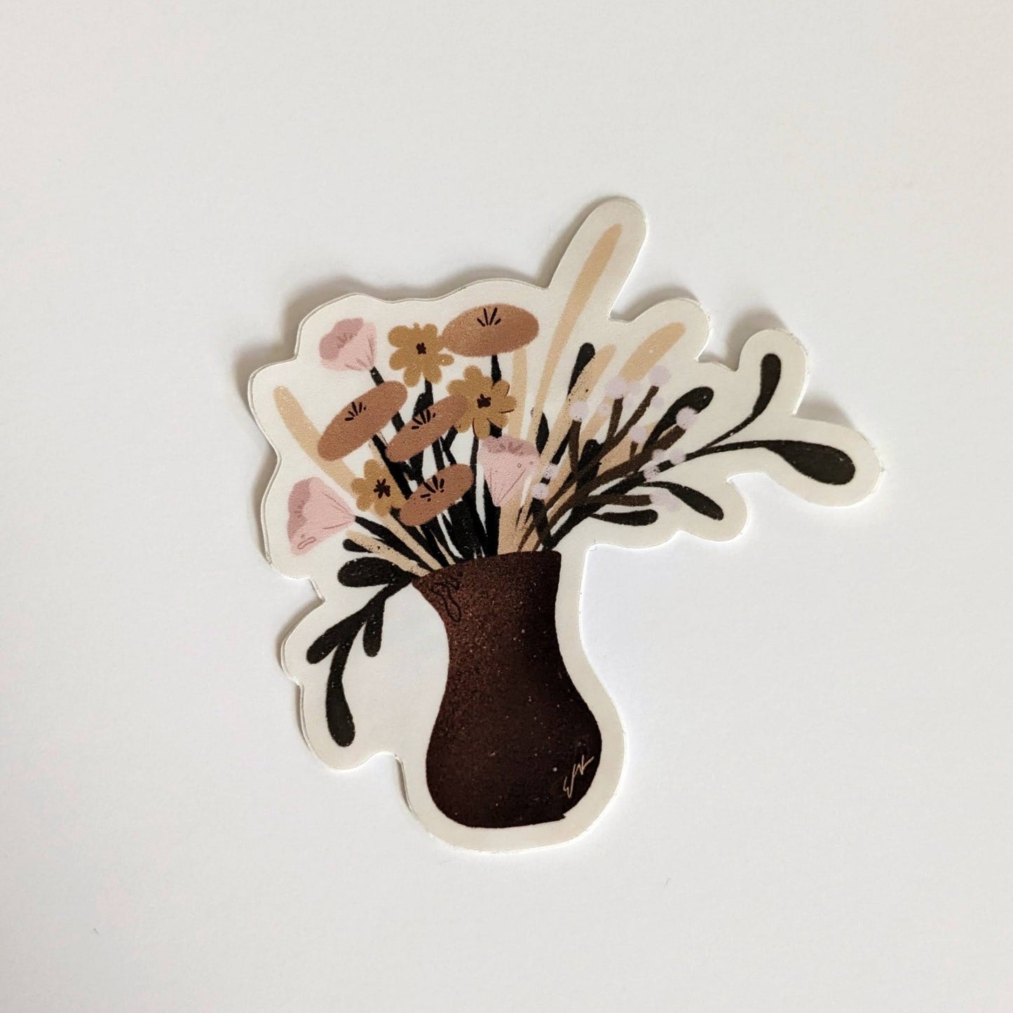 Neutral Bouquet Vinyl Sticker