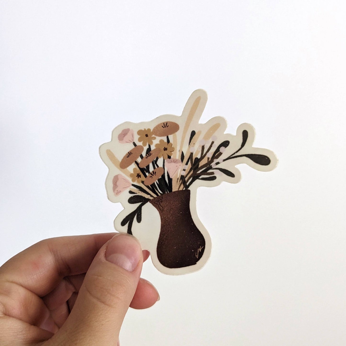 Neutral Bouquet Vinyl Sticker