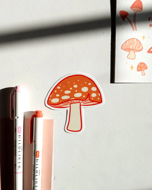 Mushroom Vinyl Sticker