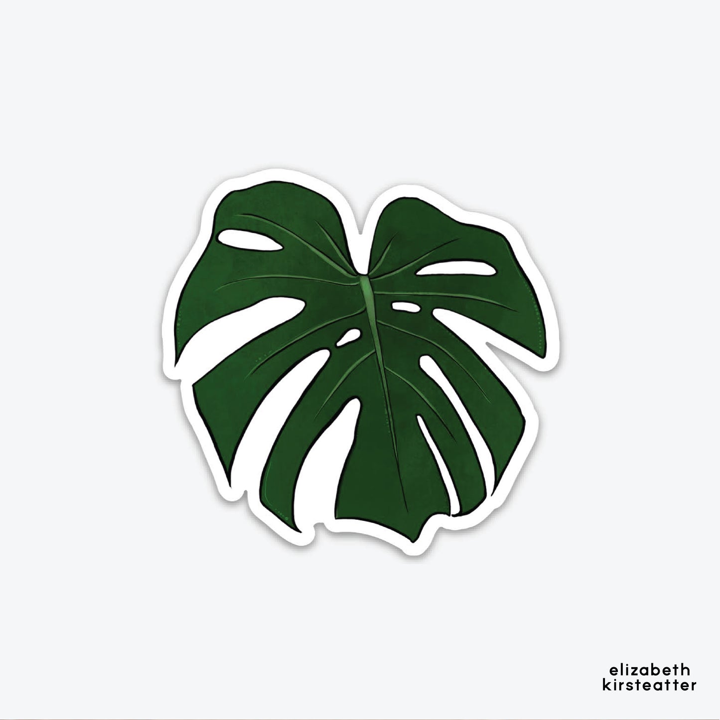 Monstera Leaf Vinyl Sticker