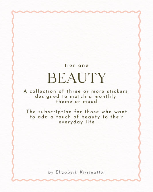 Beauty - Happy Mail Sticker Subscription